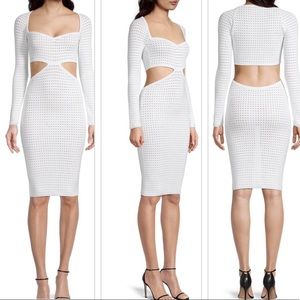 VICTOR GLEMAUD New knit cut out dress sexy $455 now at Saks!
